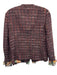 Dolce & Gabbana Size 42 Red, Orange, Black Silk Lining Long Sleeve Tweed Jacket Red, Orange, Black / 42