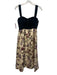 Tuckernuck Size 2 Cream, Black & Multi Polyester Lace Top Bustier Floral Dress Cream, Black & Multi / 2