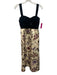 Tuckernuck Size 2 Cream, Black & Multi Polyester Lace Top Bustier Floral Dress Cream, Black & Multi / 2