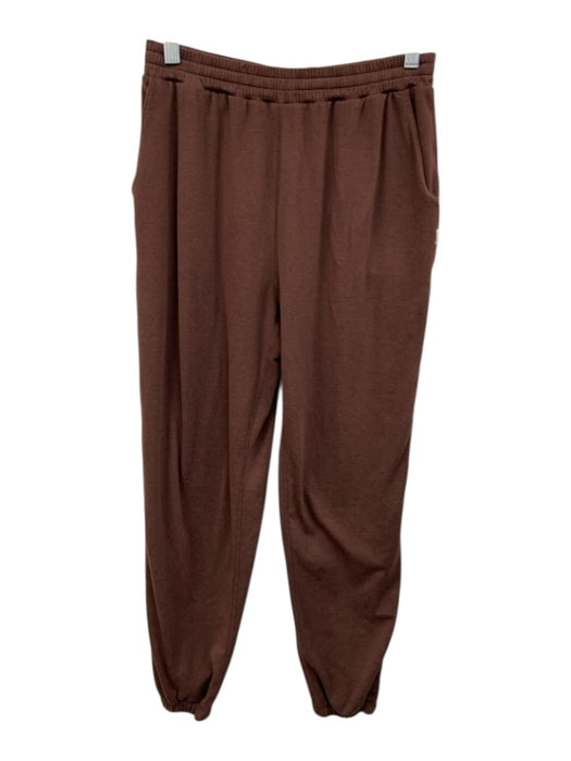 Vuori Size S Brown Polyester & Elastane Elastic Drawstring Waist Heathered Pants Brown / S