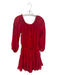 Misa Size XS Red Viscose Off Shoulder 3/4 Sleeve Flowy sinched waist Dress Red / XS