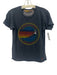 Aviator Nation Size 14 Dark Gray & Multi Cotton Blend Short Sleeve Graphic Top Dark Gray & Multi / 14