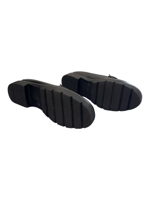 Rockport Shoe Size 7 Black Leather Penny Loafer Slip On Round Almond Toe Shoes Black / 7