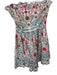 Forever That Girl Size S Blue & Red Cotton Strapless Botanical Ruffles Dress Blue & Red / S