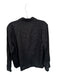Miou Muse Size S Black Linen Long Sleeve 3 button Front Pocket Jacket Black / S