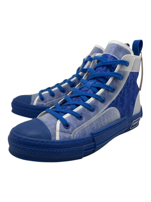Dior Shoe Size 45 AS IS Blue Synthetic High Top Men's Shoes Blue / 45