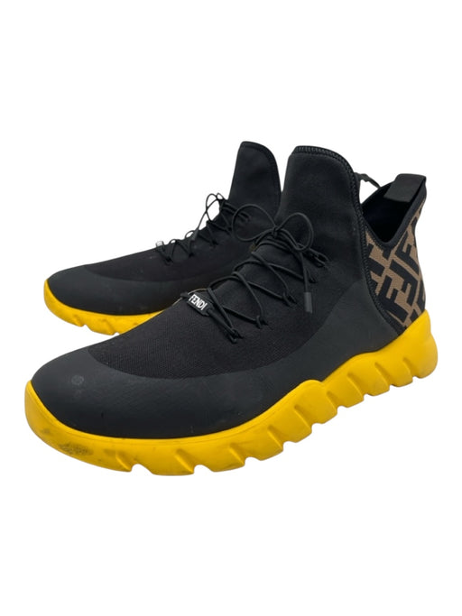 Fendi Shoe Size 12 AS IS Yellow & Black Synthetic Men's Shoes Yellow & Black / 12