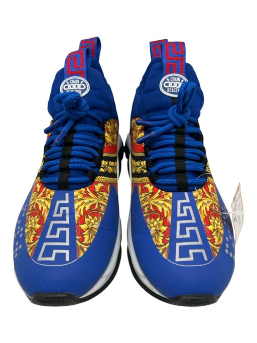 Versace Shoe Size 45 AS IS Blue & Multi Synthetic Men's Shoes Blue & Multi / 45