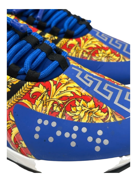 Versace Shoe Size 45 AS IS Blue & Multi Synthetic Men's Shoes Blue & Multi / 45