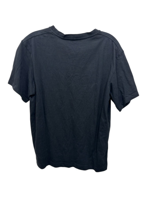 Arket Size Est M Black Cotton Solid T shirt Crew Men's Short Sleeve Black / Est M