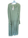 Free People Size XS Sage green Cotton Blend Long Sleeve Raw Hem Ruffles Dress Sage green / XS