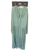 Free People Size XS Sage green Cotton Blend Long Sleeve Raw Hem Ruffles Dress Sage green / XS