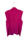 Maeve Size XL Pink Polyester Blend Shoulder Pads Double Breast Long Vest Pink / XL