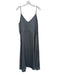 Daily Practice Size 2X Gray Polyester Spaghetti Strap V Neck Midi Dress Gray / 2X