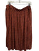 Eloquii Size 18 Brown & Black Polyester Elastic Waist Animal Print Maxi Skirt Brown & Black / 18