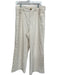 Pilcro Size 31 Cream Cotton High Waist Textured Wide Leg Pants Cream / 31