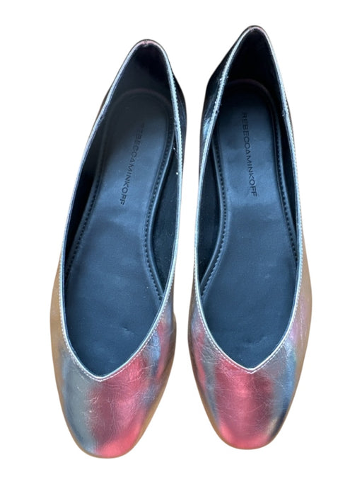 Rebecca Minkoff Shoe Size 6.5 Silver Leather Metallic Ballet Flats Silver / 6.5