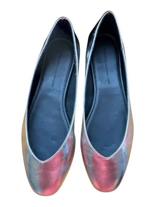 Rebecca Minkoff Shoe Size 6.5 Silver Leather Metallic Ballet Flats Silver / 6.5