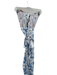 V Chapman Size 4 blue and white Polyester Lace Corset Floral Maxi Gown blue and white / 4
