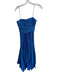 AMUR Size 4 Royal Blue Polyester & Cupro Pleated Spaghetti Strap Maxi Gown Royal Blue / 4