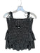 Kendall Lane Size M Black & White Polyethylene Polka Dots Scrunch Skirt Set Black & White / M