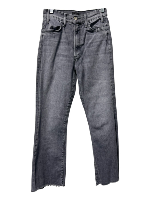 Mother Size 26 Washed Gray Cotton Blend 4 Pocket High Rise Zip Fly Jeans Washed Gray / 26