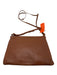 Cuyana Brown Leather Zip Close Crossbody Strap Pebbled Bag Brown