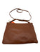 Cuyana Brown Leather Zip Close Crossbody Strap Pebbled Bag Brown