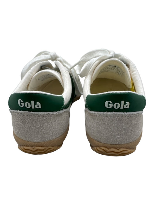 Gola Shoe Size 6 White & Green Canvas Low Top Gum Sole Lace Up Sneakers White & Green / 6