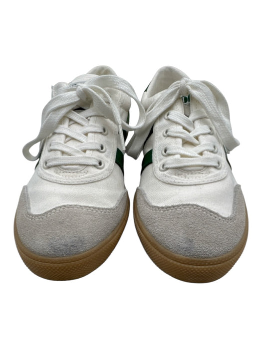 Gola Shoe Size 6 White & Green Canvas Low Top Gum Sole Lace Up Sneakers White & Green / 6