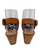 Madewell Shoe Size 6 Camel Brown Leather Wood Block Heel Ankle Buckle Clogs Camel Brown / 6
