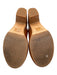 Madewell Shoe Size 6 Camel Brown Leather Wood Block Heel Ankle Buckle Clogs Camel Brown / 6
