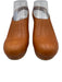 Madewell Shoe Size 6 Camel Brown Leather Wood Block Heel Ankle Buckle Clogs Camel Brown / 6