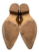 Marc Fisher Shoe Size 6 Brown Suede Wood Block Heel Textured Pointed Toe Booties Brown / 6
