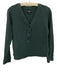 Madewell Size XXS Green Cotton Gauze V Neck Long Sleeve Pull Over Top Green / XXS