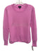J Crew Size XS Pink Cashmere Crew Neck Ribbed Cuffs & Collar Sweater Pink / XS