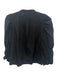 Nation Size XS Black Prima Cotton V Neck Puff Sleeve Button Front Top Black / XS