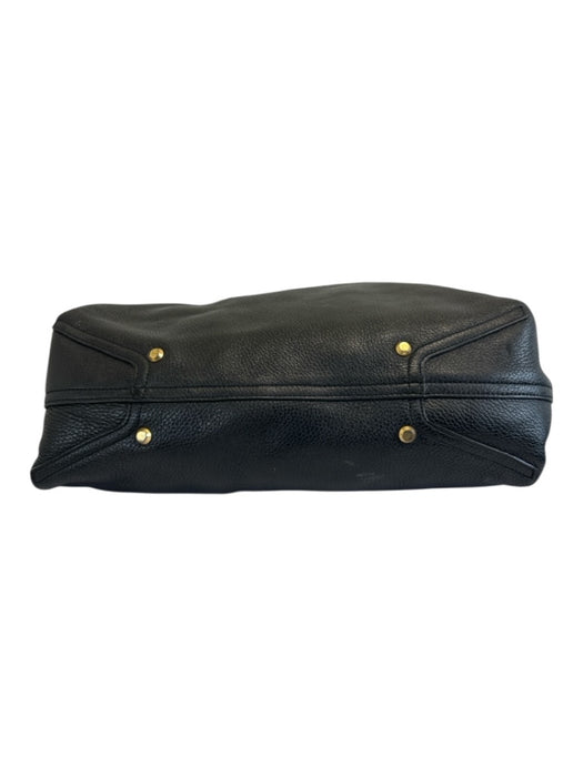 Annabel Ingall Black Leather Pebbled Tote Bag Black