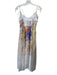 En Saison Size S White & Multi Lyocell Floral Spaghetti Strap Smocked Back Dress White & Multi / S