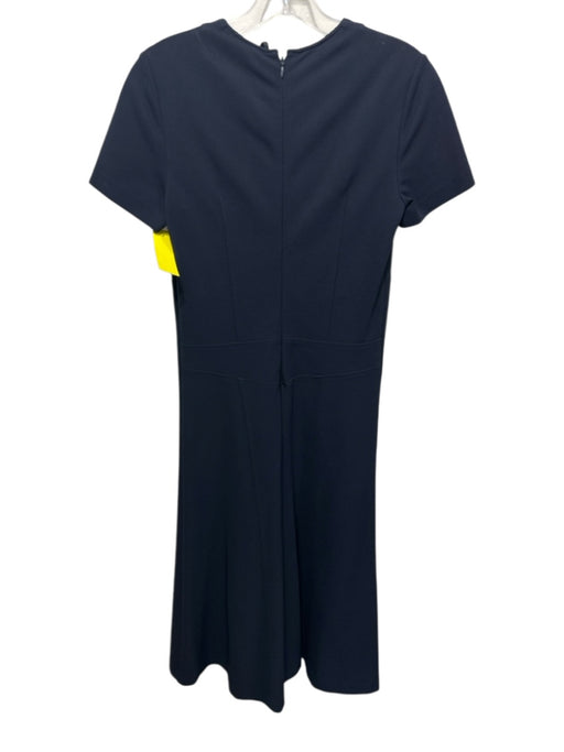 Derek Lam Size 2 Black Viscose Short Sleeve Back Zip Dress Black / 2