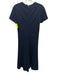 Derek Lam Size 2 Black Viscose Short Sleeve Back Zip Dress Black / 2