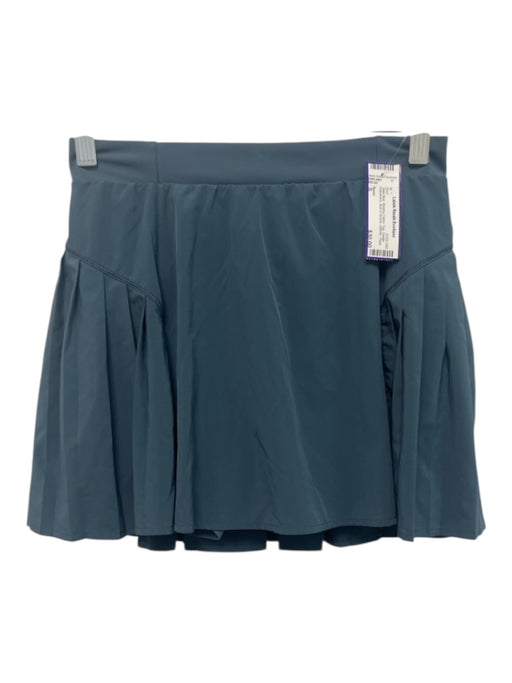 Spanx Size S Slate Blue Missing Fabric Tag Elastic Waistband Athletic Skirt Slate Blue / S