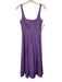 Staud Size 2 Purple Cotton Blend Sleeveless Paneled Square Neck Back Zip Dress Purple / 2