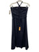 Veronica Beard Size 4 Midnight blue Cotton Blend Braided Strap Tie Waist Dress Midnight blue / 4