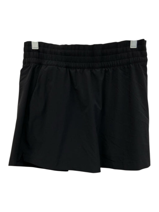Athleta Size S Black Missing Fabric Tag Elastic Waistband Built in Shorts Shorts Black / S