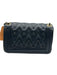Valentino by Mario Valentino Gray Blue Leather Quilted Flap Chain Strap Bag Gray Blue