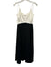 Pomander Place Size Small Black & White Rayon Blend Spaghetti Strap V Neck Dress Black & White / Small