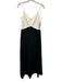 Pomander Place Size Small Black & White Rayon Blend Spaghetti Strap V Neck Dress Black & White / Small