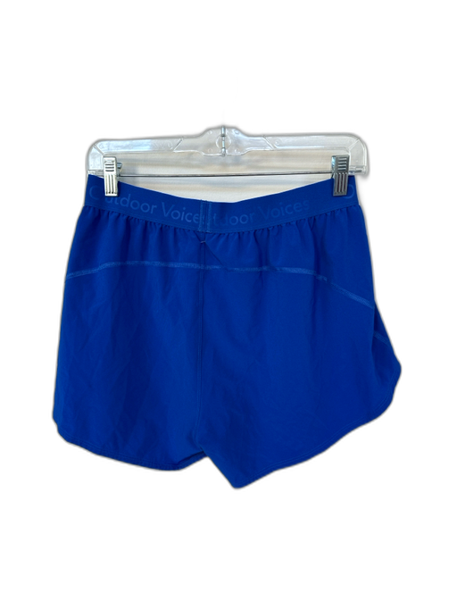Outdoor Voices Size M Electric Blue Recycled Polyester Blend Waist Band Shorts Electric Blue / M