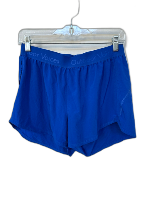 Outdoor Voices Size M Electric Blue Recycled Polyester Blend Waist Band Shorts Electric Blue / M